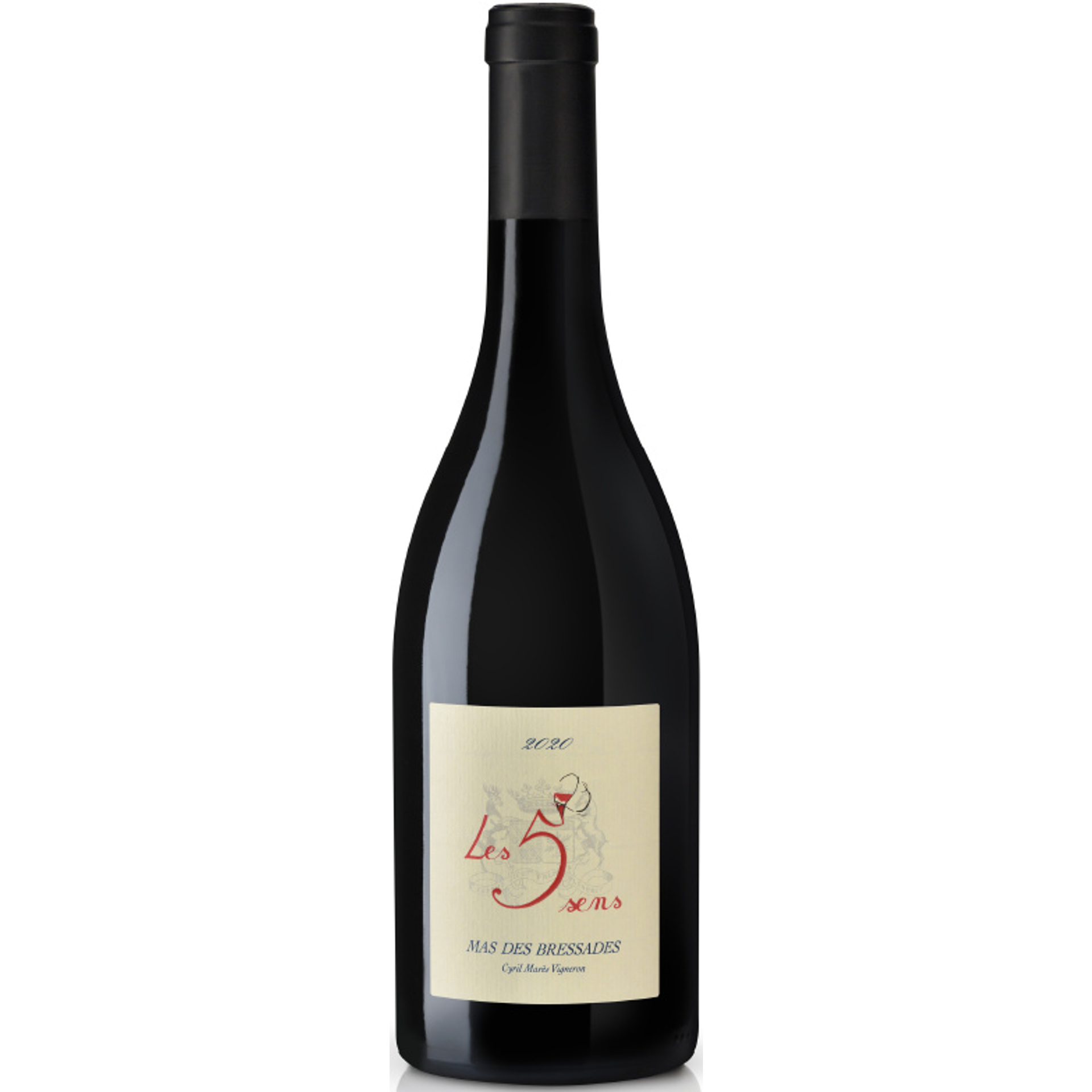 2021 Les 5 sens, Costiéres de Nimes AC rouge, Cinsault, sulfitfrei