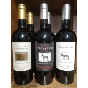 Weinkontor Sinzing Italienpaket Rotweinperlen aus Apulien Carlo Sani XYZ1235-20